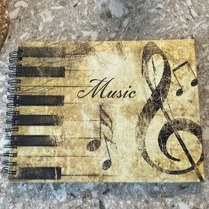 New blank sheet music spiral bound book